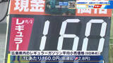 「広島県内ガソリン価格高騰　レギュラー1リットル160円　3円近く値上がり　中東情勢悪化　見通しつかず」の画像1