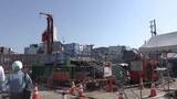 「立ち入り制限続く広島市の道路陥没現場 「地盤沈下は続いているが収束へ…」広島市が住民に説明」の画像1
