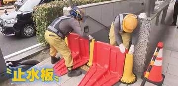 急激な浸水に備え　紙屋町地下駐車場で合同防災訓練　水の侵入を防ぐ「止水版」設置　広島