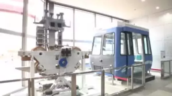 全国唯一の新交通システム「スカイレール」 20日から広島市の博物館で展示始まる