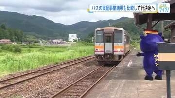 ＪＲ芸備線の再構築　「鉄道」による実証実験は経済効果が想定を下回る　横田県知事「バス」との比較検討を