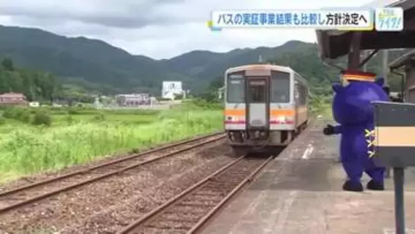 ＪＲ芸備線の再構築　「鉄道」による実証実験は経済効果が想定を下回る　横田県知事「バス」との比較検討を