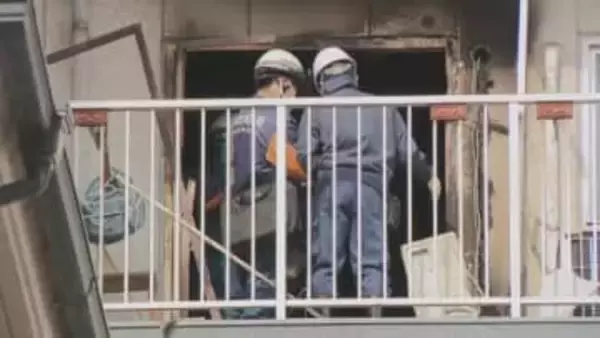 広島市中区のマンションで1室全焼 1人死亡 遺体はこの部屋で一人暮らしの80代の男性か