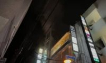 【速報】広島市中区で火事　「黒煙が上がっている」　けが人不明