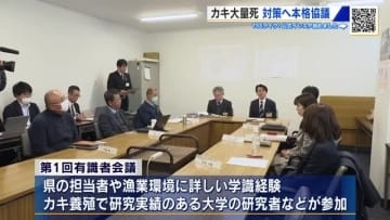 カキ大量死問題　養殖研究者など参加の有識者会議始まる「現状の中で どのような対策を打つか検討」広島県