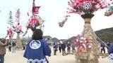 「勇壮！400年の歴史  無形民俗文化財 “能登原とんど” 「毎年見たくて帰ってきます」　広島・福山市」の画像1