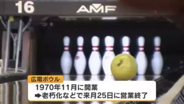 ５月に営業終了　５５年の歴史に幕「広電ボウル」　最後となるプロ参加の大会