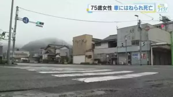 横断歩道を歩いていた７５歳女性が車にはねられ死亡　無職の女（８３）現行犯逮捕　広島・竹原市