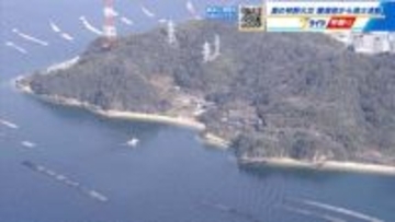 広島市南区「金輪島」で林野火災　キャンプの火が燃え移ったか　救助艇とヘリで消火　１時間半後に鎮火