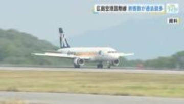 広島空港の国際線　旅客数が２年連続で過去最多　韓国路線の新規就航、ベトナム・中国路線の増便が要因