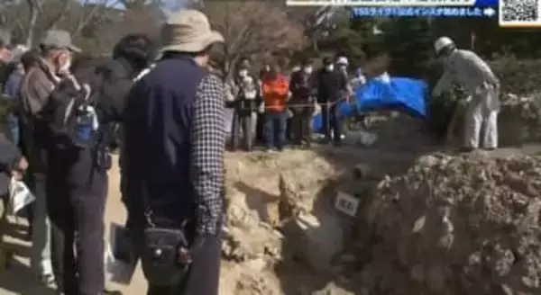 福山城で「神辺三番櫓」遺構見つかる　築城当時のものとみられる「根石」　市民の見学会