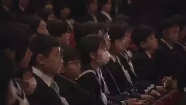 男女共学後はじめての入学式　学校名も変更　入学志願者も増加　広島・比治山学園中学高等学校