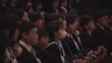 男女共学後はじめての入学式　学校名も変更　入学志願者も増加　広島・比治山学園中学高等学校