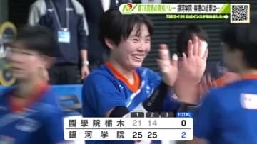 春高バレー１回戦　広島県勢男女ともに勝利　銀河学院（女子）は國學院栃木、 崇徳（男子）は鎮西学院下す