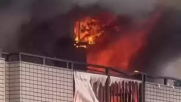 「「黒煙と炎が見える」アパートの一室が全焼する火事　男性１人けが　広島市中区」の画像