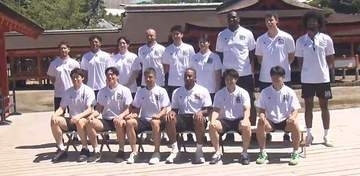 新リーグ制覇へ！広島ドラゴンフライズ必勝祈願　チーム名由来「ミヤジマトンボ」のふるさと宮島・厳島神社
