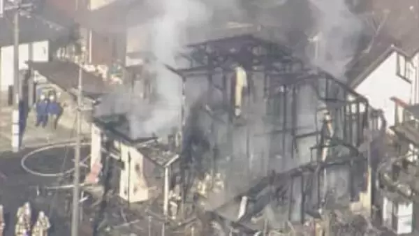 【速報】東広島市の住宅で火事 80代女性と連絡取れず