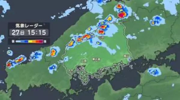 【速報】広島県北部に「竜巻注意情報」発表　落雷、ひょう、急な強い雨に注意　気象庁