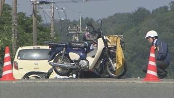 出会い頭の事故　軽自動車と原付バイクが衝突　バイク運転の６０代男性が重傷　福島・いわき市