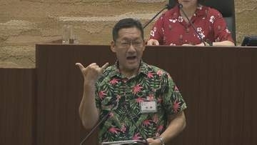市長も「アローハー！」フラガールの街PR　恒例の“アロハ議会”始まる　福島・いわき市