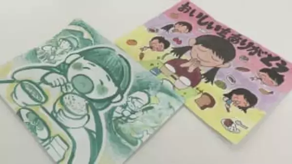 “給食”がテーマ　小中学生の絵画コンクール　入賞作品は運搬トラックにラッピング　福島