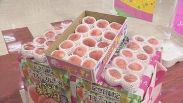 今が旬、新鮮なモモを“新幹線”でお届け！福島から東京へ　駅のコンビニなどで販売