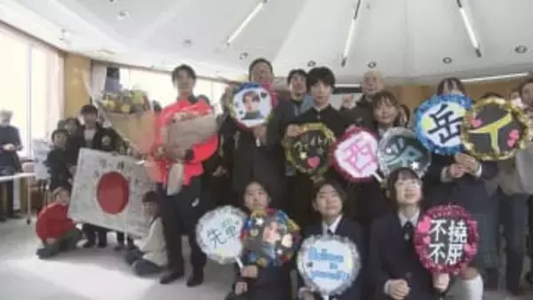 「最後まであきらめず」北塩原村出身のモーグル代表・西沢岳人選手が母校で壮行会　福島