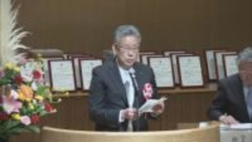 「持続できる町づくりに全力」三春町７０周年記念式典　福島