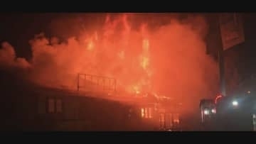 「1階が燃えている」営業後のラーメン店兼住宅が全焼　けが人なし　福島・郡山市