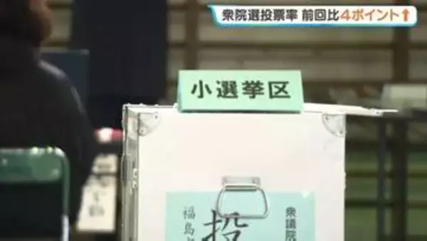 争点が生活に直結、SNSも影響か…衆院選の投票率、ほぼ全年代でアップ　福島
