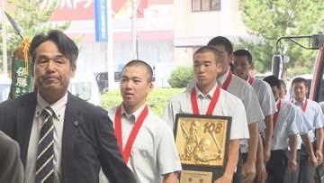 「元気はつらつとしたプレーを」甲子園初出場の昌平ナイン、いわき市役所で意気込み語る　福島