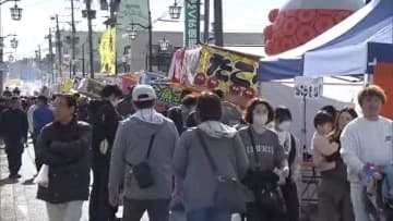 原発事故以降15年ぶり元の通りで十日市祭にぎわい戻る　福島・浪江町