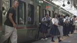 「「日常って感じ」盛り土崩落のJR磐越西線、3週間ぶり運転再開　通勤・通学風景戻る　福島」の画像1