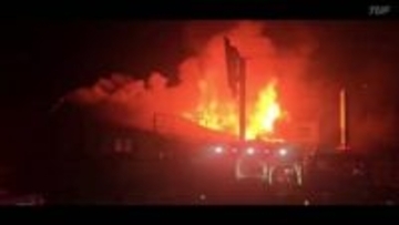 「1階が燃えている」ラーメン店兼住宅が全焼　営業後でけが人なし　福島・郡山市