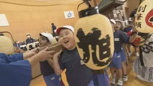 江戸時代から続く2年に1度の「白河提灯まつり」9月の開催前に小学校で特別授業　福島・白河市