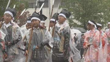 会津まつり最終日　小学生が武者姿に「童子行列」・鼓笛隊パレードも　福島