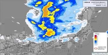 【大雨・突風警戒】東海 きょう28日昼過ぎ〜夜遅くにかけ「非常に激しい雨」の恐れ 低地浸水・河川増水・土砂災害に注意・警戒【雨と風のシミュレーション】