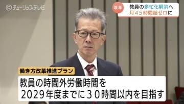 富山県、教員の働き方改革素案を提示…時間外労働「月45時間超ゼロ」目指す　2029年度には「月30時間以内」の実現へ
