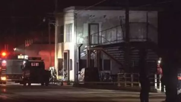 元従業員寮が焼ける火災　死亡した男性の死因は一酸化炭素中毒　死亡男性の居室が激しく燃える　富山・朝日町