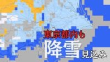 東京含む太平洋側でも降雪見込み　北日本日本海側は大雪のおそれ　日本付近は強い冬型【雪と雨のシミュレーション】