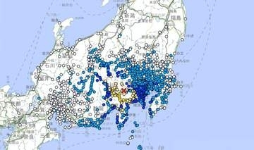 山梨・富士河口湖町で最大震度6弱を観測　津波の心配なし　富山県内でも震度1