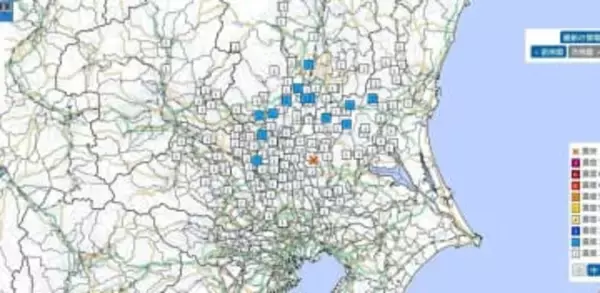 【地震情報】茨城県南部で震度2の地震　M3.7、津波の心配なし　関東の広範囲で揺れを観測