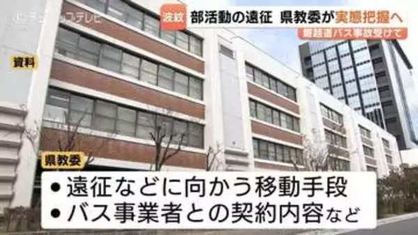【富山県】県立高校の部活動　遠征の実態調査へ　磐越道マイクロバス死傷事故を受け県教委