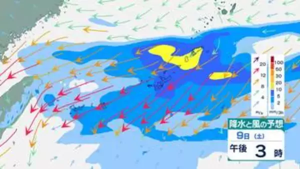 【沖縄地方】多いところで1時間に30mmの降雨予想　“警報級”大雨のおそれも　梅雨前線の影響で大気の状態が不安定に　【雨と風のシミュレーション】