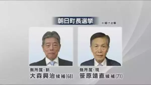 人口減少と高齢化に歯止めは　富山・朝日町長選告示　12年ぶりの選挙戦は現職と新人の2人が立候補