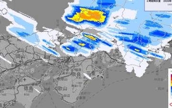 近畿中部で24時間120ミリの大雨予想 きょう28日夜遅く〜あす29日明け方は土砂災害に十分注意 警報級大雨の恐れも【雨と風のシミュレーション】