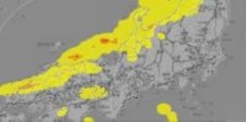 【気象情報】近畿地方は12日明け方にかけて大気の状態が非常に不安定となり局地的に雷雲が発達　竜巻などの激しい突風や落雷、急な強い雨に注意【雨風シミュレーション】