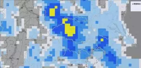 【気象情報】関東甲信で13日夜遅くにかけて非常に激しい雨の恐れ 大気の状態が非常に不安定となる見込み　関東北部・南部で100ミリ予想 地盤緩み土砂災害に「厳重警戒」【雨と風のシミュレーション】