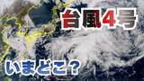「【台風情報】台風4号（シンラコウ）19日（日）南鳥島近海を北東に進む…21日（火）には温帯低気圧へ【雨と風のシミュレーション】」の画像1
