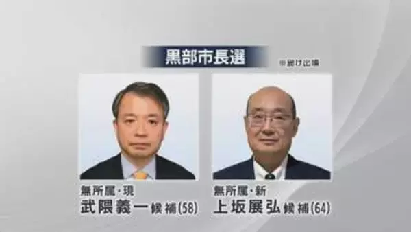 異例の市長と前副市長の一騎打ち　黒部市長選 告示　保守分裂で有権者が考える争点は？　富山・黒部市